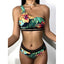 Ensemble de bikini noir taille haute de luxe pour femmes
