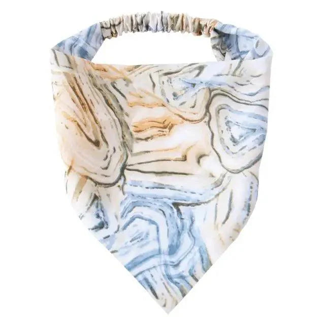Chic Vintage Floral Knot Headband for Women - Soft Elastic Hair Accessory - Korvel