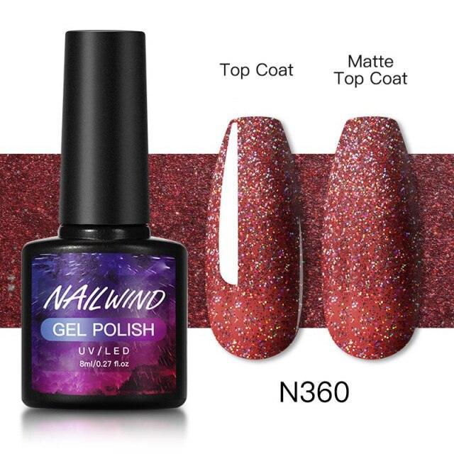 Esmalte de Uñas en Gel Colorido de Lujo - 8ml Acabado Brillante Semipermanente