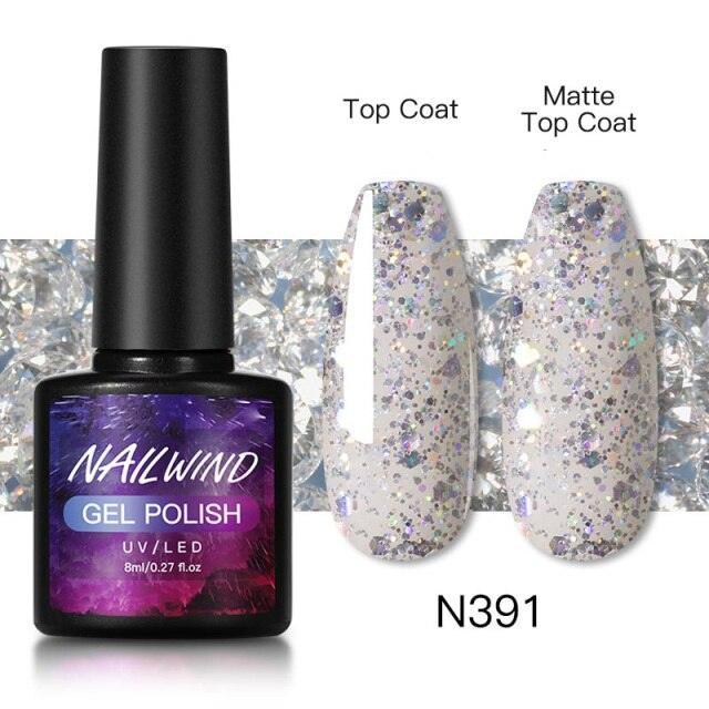 Esmalte de Uñas en Gel Colorido de Lujo - 8ml Acabado Brillante Semipermanente