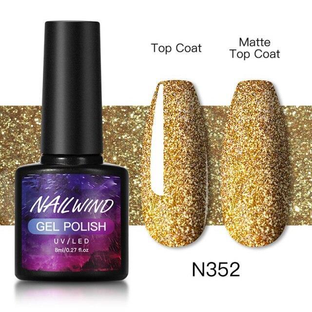 Esmalte de Uñas en Gel Colorido de Lujo - 8ml Acabado Brillante Semipermanente