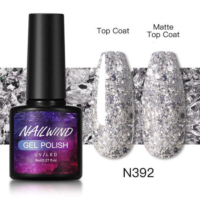 Esmalte de Uñas en Gel Colorido de Lujo - 8ml Acabado Brillante Semipermanente
