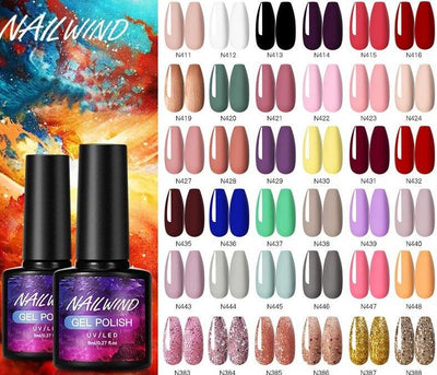 Luxury Colorful Gel Nail Polish - 8ml Semi-Permanent Glossy Finish