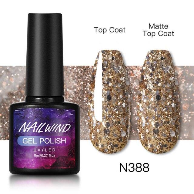Esmalte de Uñas en Gel Colorido de Lujo - 8ml Acabado Brillante Semipermanente