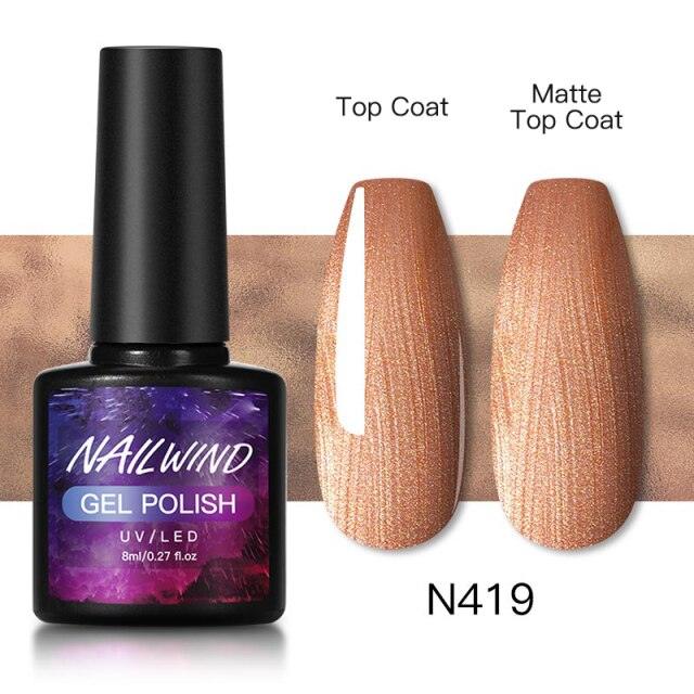 Esmalte de Uñas en Gel Colorido de Lujo - 8ml Acabado Brillante Semipermanente
