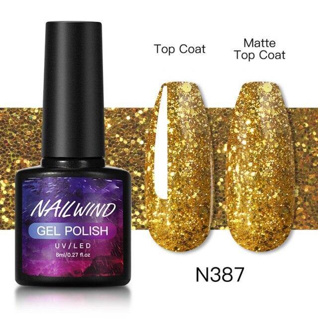 Esmalte de Uñas en Gel Colorido de Lujo - 8ml Acabado Brillante Semipermanente