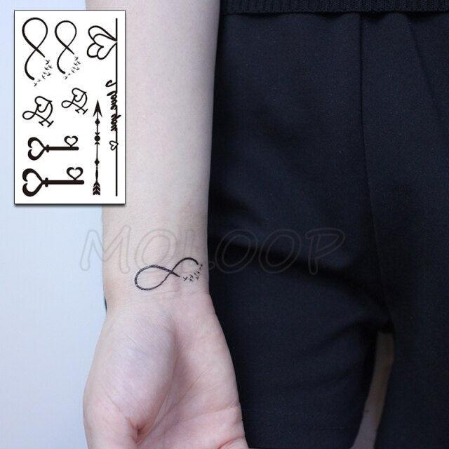 Calcomanías de Tatuajes Temporales de Plumas y Diente de León Impermeables de Lujo