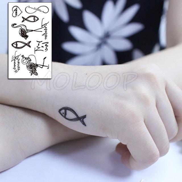 Calcomanías de Tatuajes Temporales de Plumas y Diente de León Impermeables de Lujo