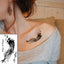 Calcomanías de Tatuajes Temporales de Plumas y Diente de León Impermeables de Lujo