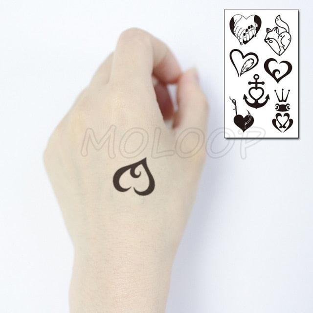 Calcomanías de Tatuajes Temporales de Plumas y Diente de León Impermeables de Lujo