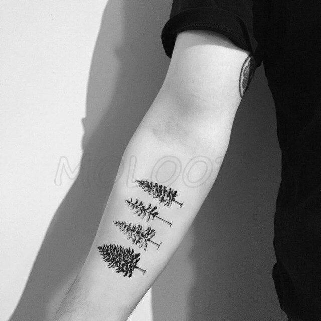 Calcomanías de Tatuajes Temporales de Plumas y Diente de León Impermeables de Lujo