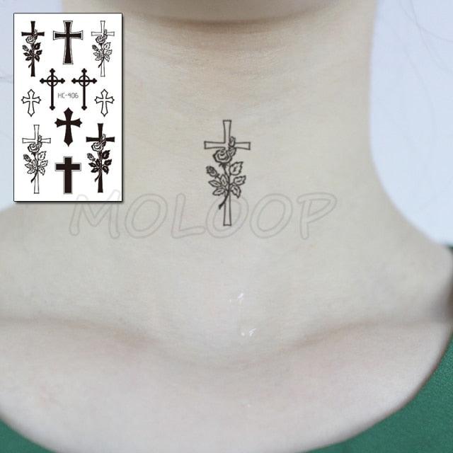 Calcomanías de Tatuajes Temporales de Plumas y Diente de León Impermeables de Lujo