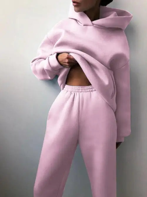 Conjunto de Sudadera con Capucha Esencial para Invierno