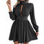 Elegant Solid Color Chiffon A-Line Dress for Women
