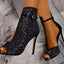 Elegant Crystal High Heels for Women