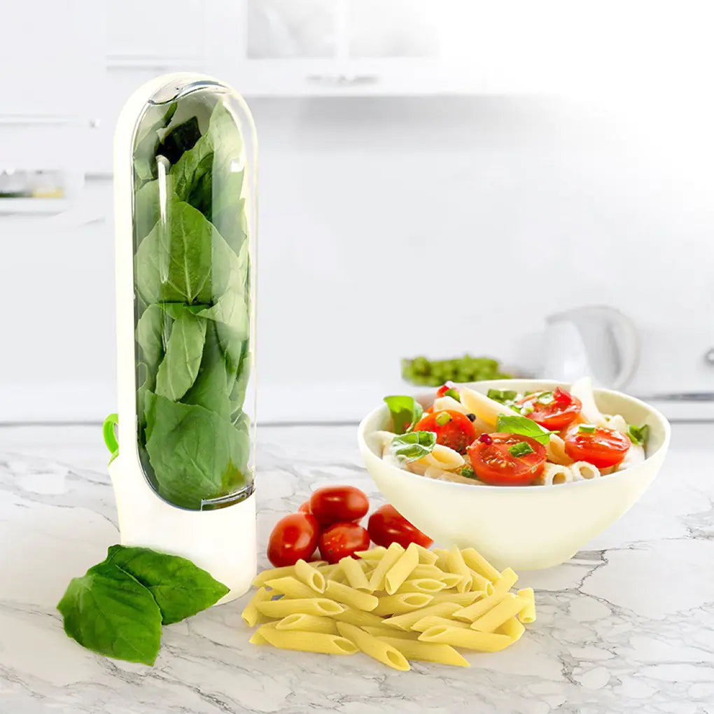 Conteneur de stockage de cuisine portable pour herbes et légumes