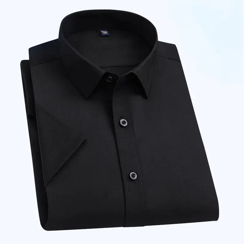 Hydrophobic Short Sleeve Business Shirt for Men