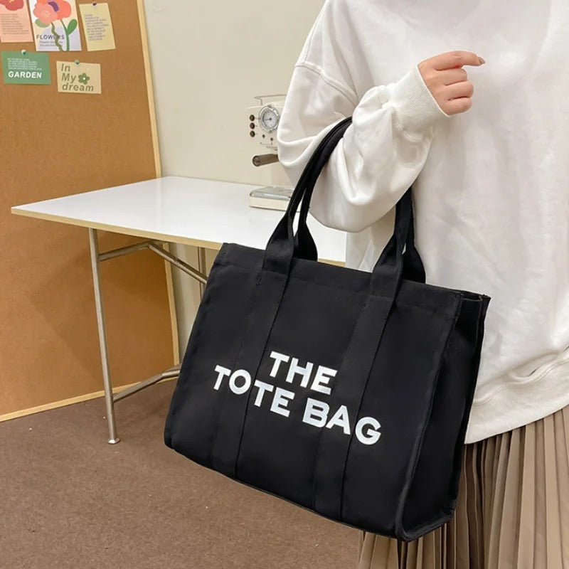 Grandes sacs fourre-tout en toile pour femmes