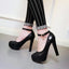 Chaussures de club élégantes à talons hauts et imperméables pour femmes