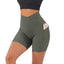 Shorts de Yoga Sin Costuras de Cintura Alta para Mujeres