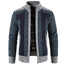 Men’s Stand Collar Plush Sweater