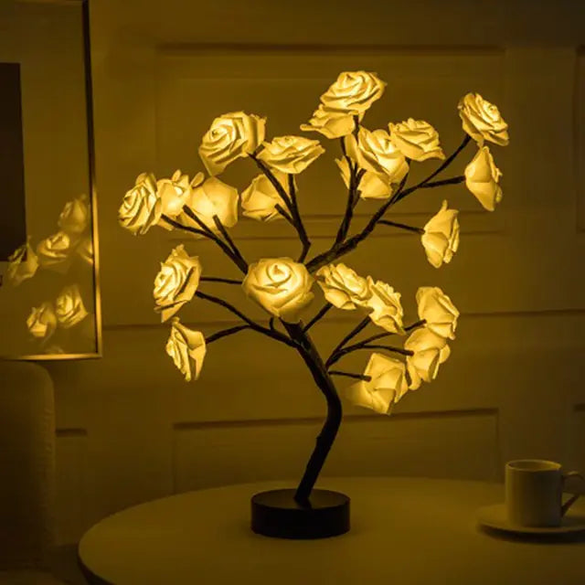 Luces de Árbol de Tarjeta de Navidad