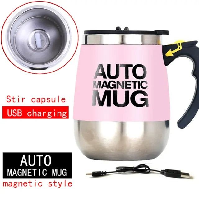 Self Stirring Magnetic Mug - Effortless Beverage Mixing