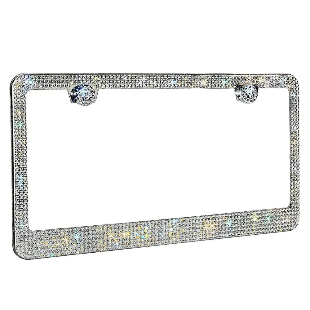 Juego de Marcos para Placas de Licencia con Brillantes Strass