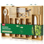Emojoy Expandable Bamboo Cutlery Storage Organizer with Knife Holder