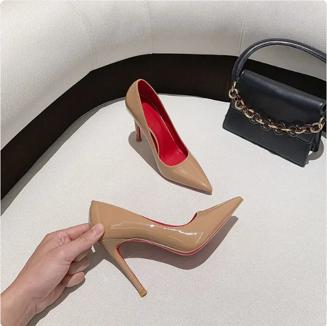 Elegant Red Bottom Pointed Heels for Women