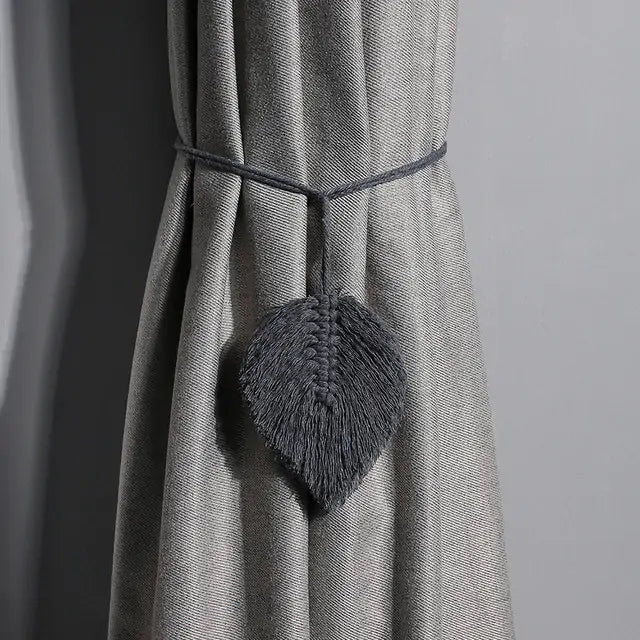 Cordon de rideau en macramé pour une décoration intérieure élégante