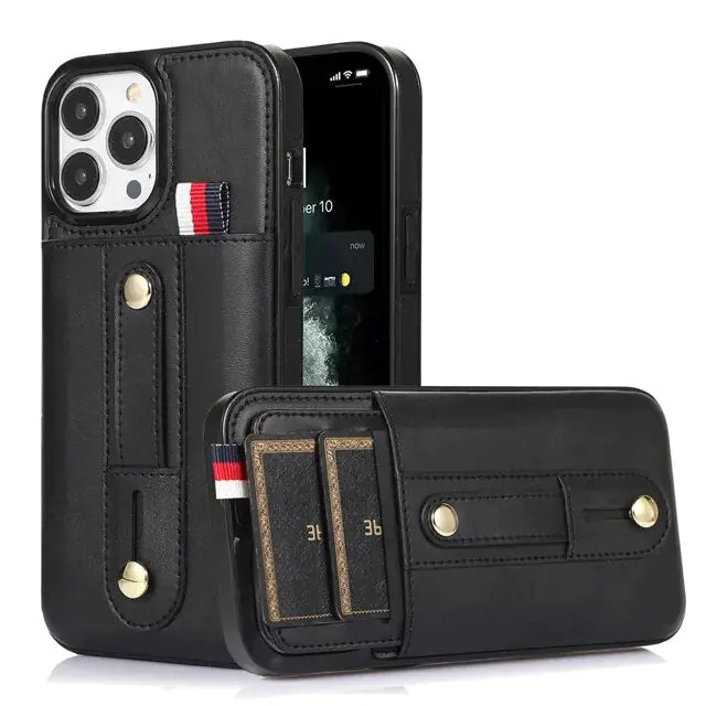 Funda de cuero de lujo para iPhone