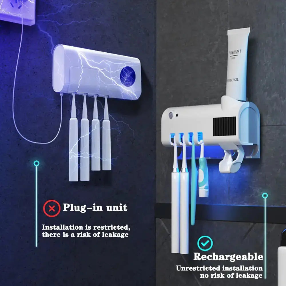 Support de brosse à dents élégant pour salles de bains organisées