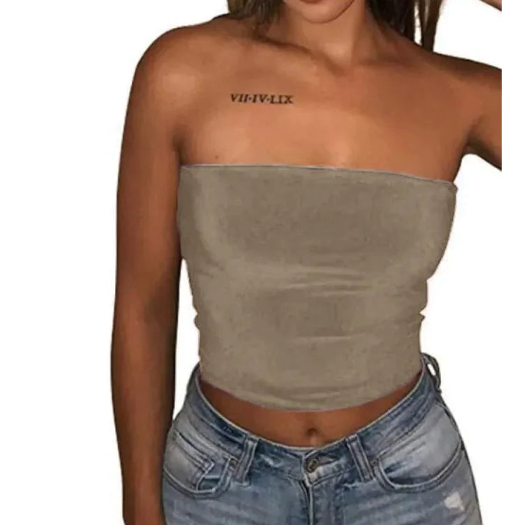 Stylish Exposed Belly Button Wrap Tank Top