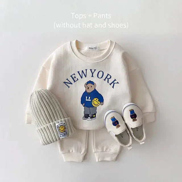 Conjunto de Sudadera y Pantalones Casual para Bebé