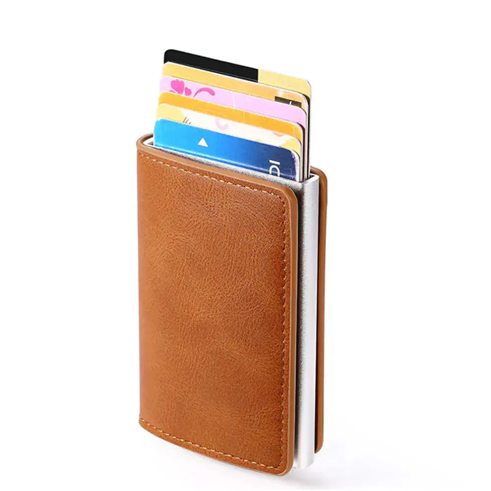 Porta tarjetas de crédito para hombres con bloqueo RFID premium