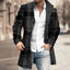 Manteau en Tweed à Col Montant pour Hommes