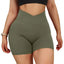 Shorts de Yoga Sin Costuras de Cintura Alta para Mujeres