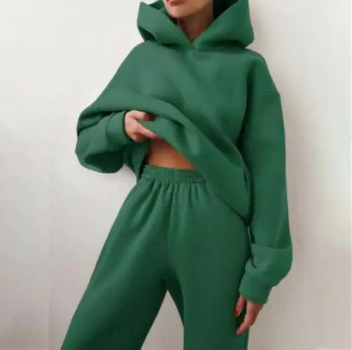 Conjunto de Sudadera con Capucha Esencial para Invierno