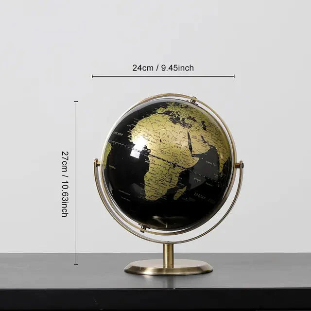 Globo de Escritorio con Mapa Retro para Decoración del Hogar y la Oficina