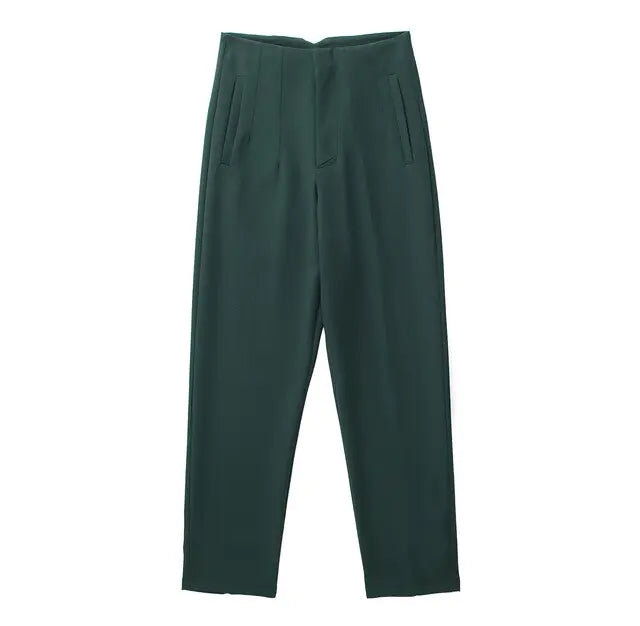 Pantalons Droits Chic pour Femme de Bureau