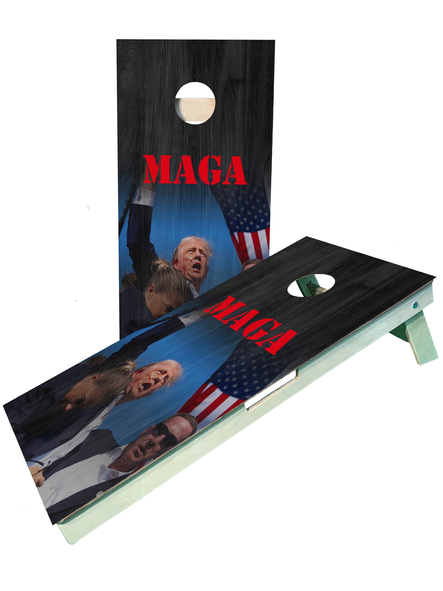 Premium Trump MAGA Cornhole Boards - Ultimate Outdoor Game Experience - Korvel