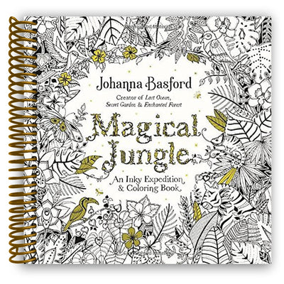 Explore the Enchanted Jungle: A Spiraling Coloring Adventure for Adults - Korvel