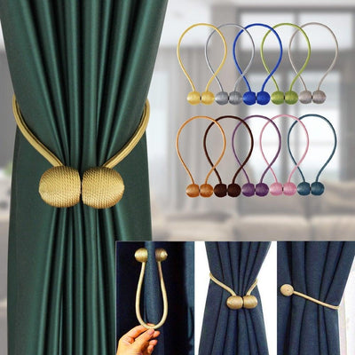 Elegant Magnetic Curtain Tiebacks for Home & Office