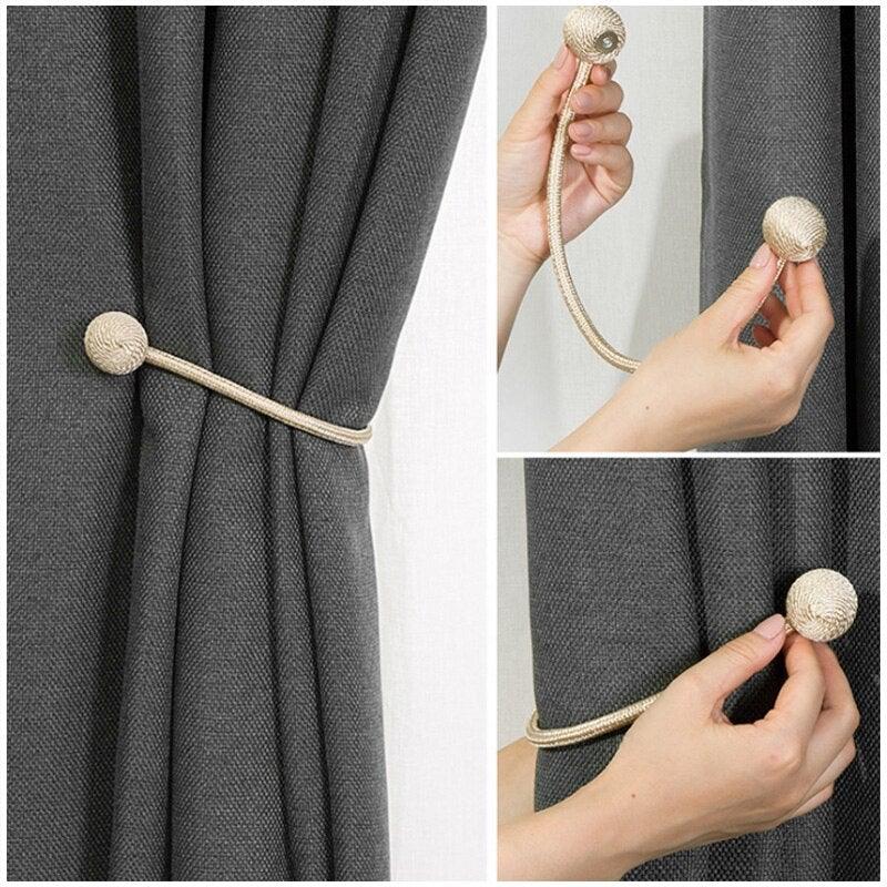Elegant Magnetic Curtain Tiebacks for Home & Office