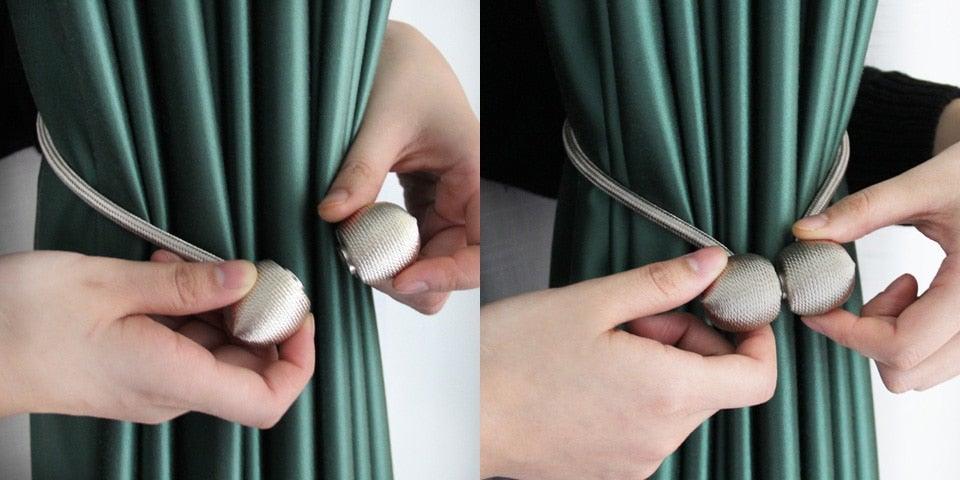 Elegant Magnetic Curtain Tiebacks for Home & Office