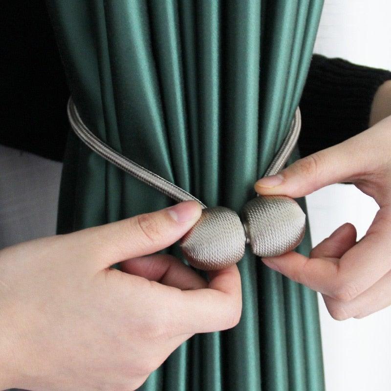 Elegant Magnetic Curtain Tiebacks for Home & Office