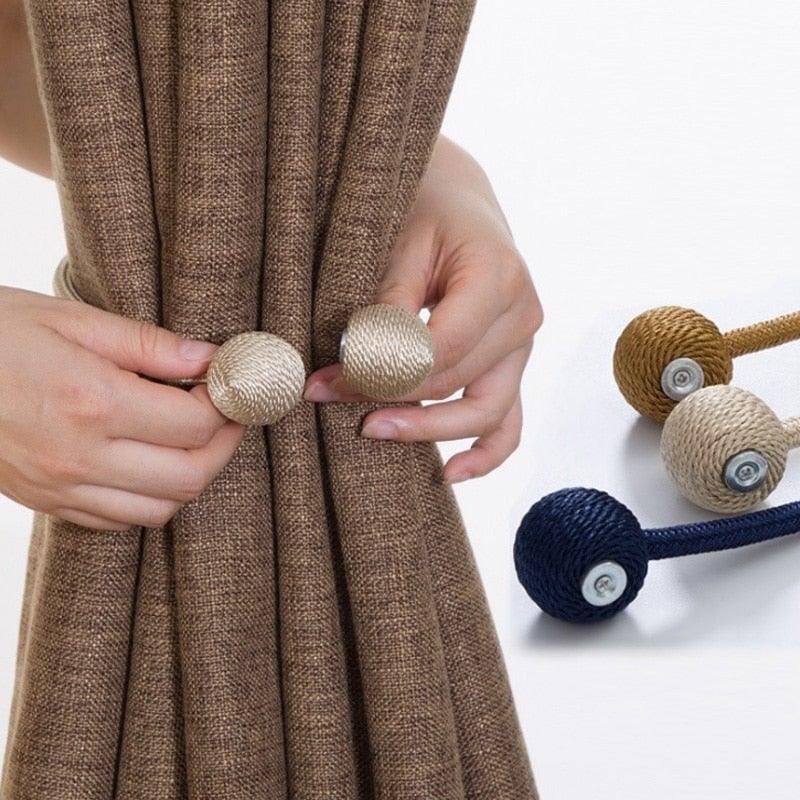 Elegant Magnetic Curtain Tieback Holdbacks for Stylish Decor