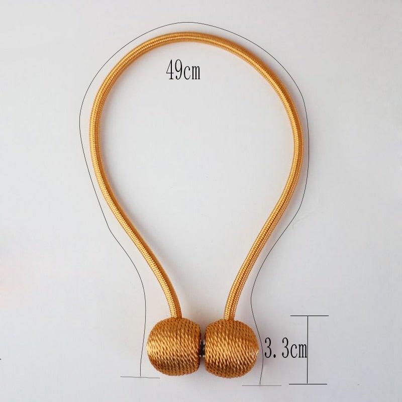 Elegant Magnetic Curtain Tieback Holdbacks for Stylish Decor