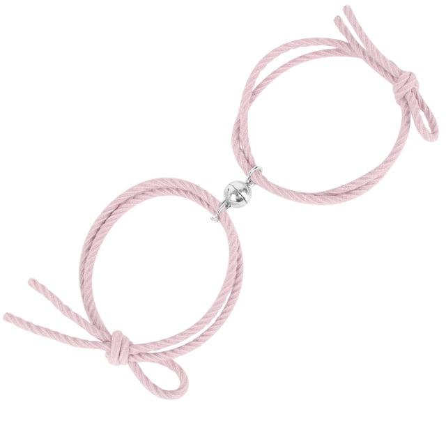 Magnetic Heart Couple Bracelets for Connection